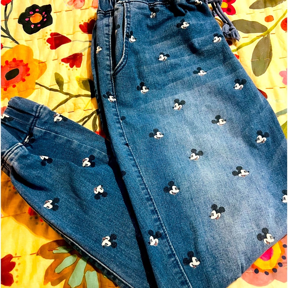 Mickey Mouse Disney Denim Joggers